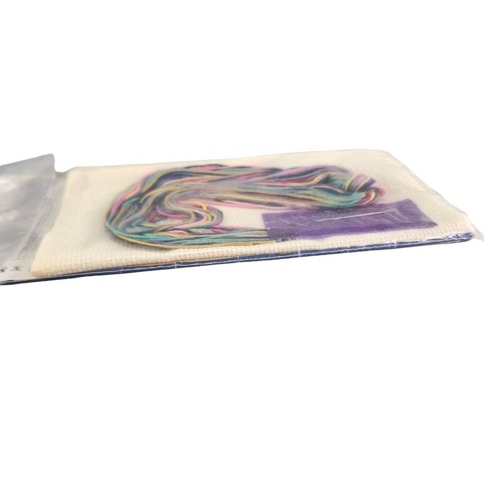 Stitch and Zip Eyeglass Case Cross Stitch Kit Flower Sampler Floral Basket New - Picture 9 of 9
